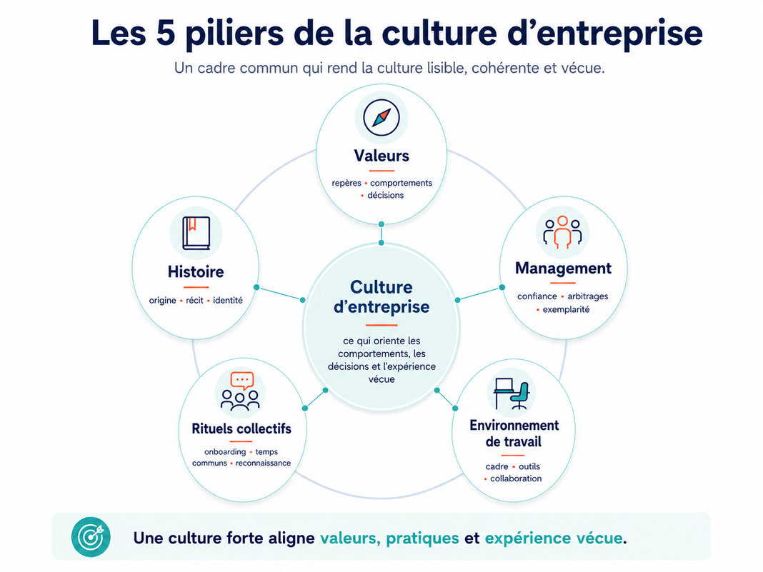 Les 5 piliers de la culture d'entreprise