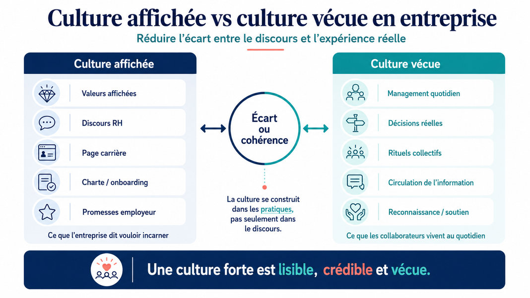 Culture affichée vs culture vécue