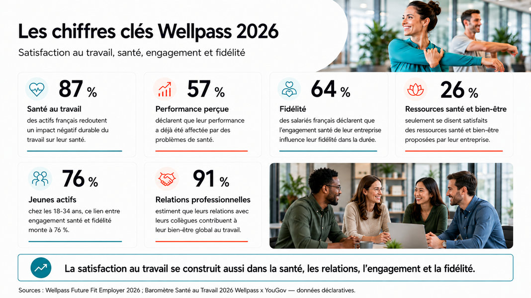 Infographie de la satisfaction au travail