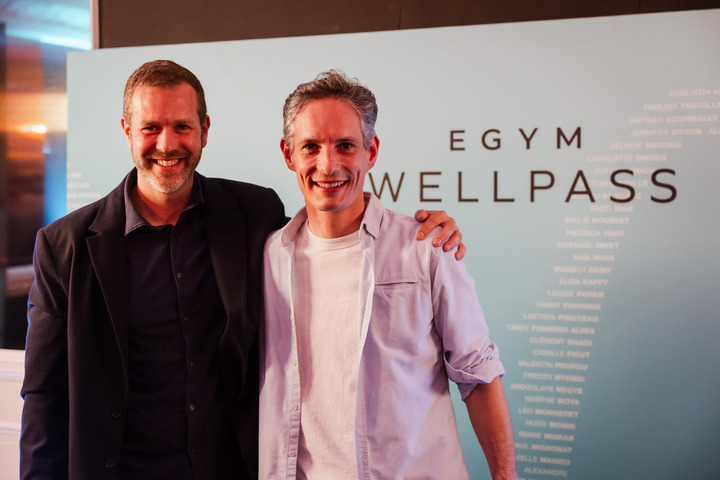 Nicolas Stadtelmeyer, CEO de EGYM Wellpass et Sébastien Bequart, co-fondateur de Gymlib