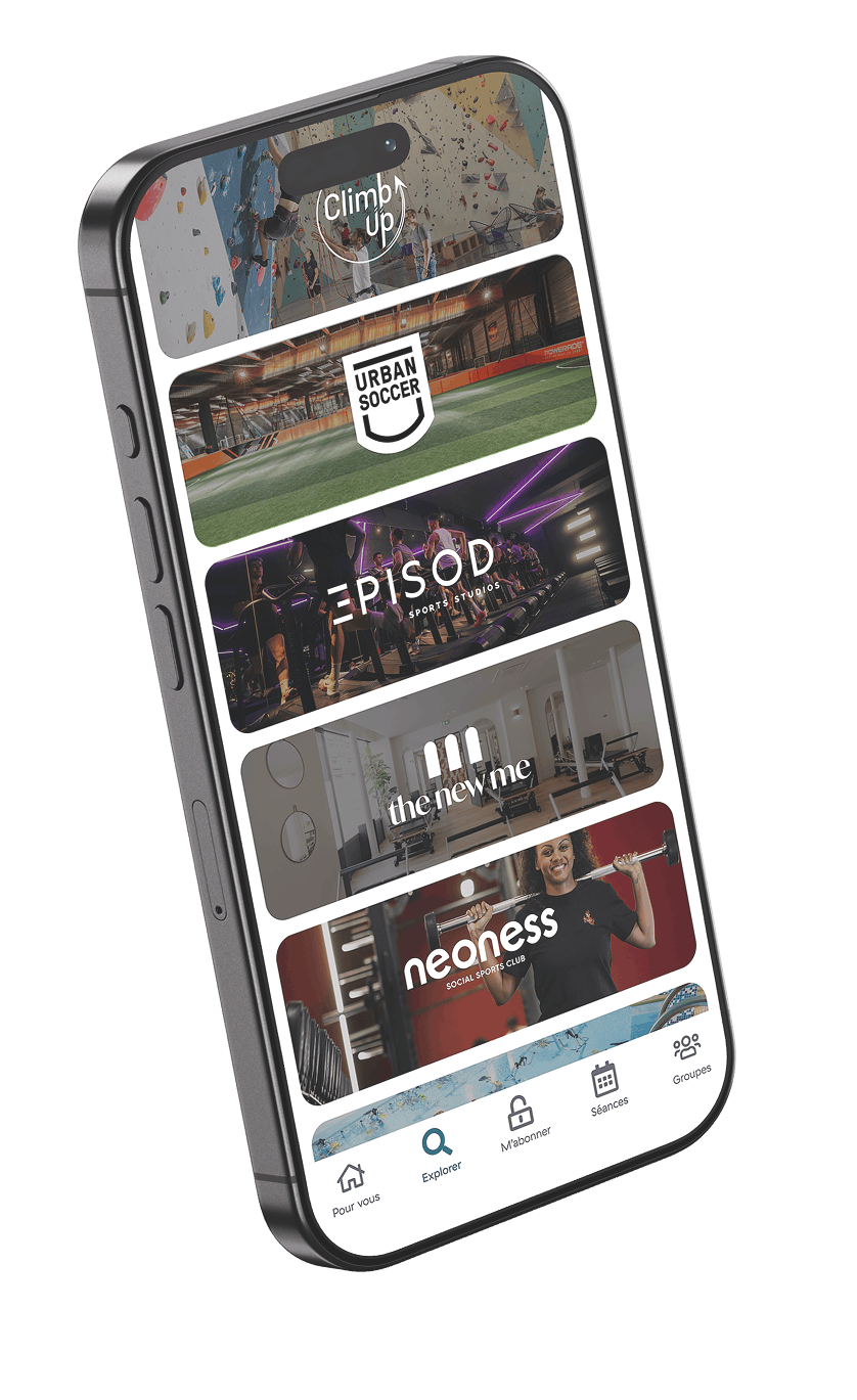 Application Wellpass sur smartphone